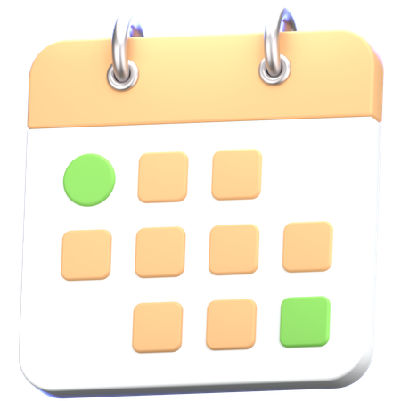 Calendário  3D Icon