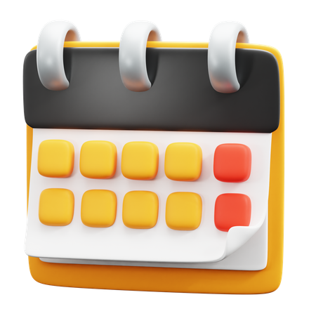 Calendário  3D Icon