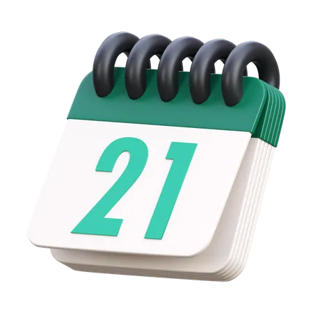 Calendario  3D Icon