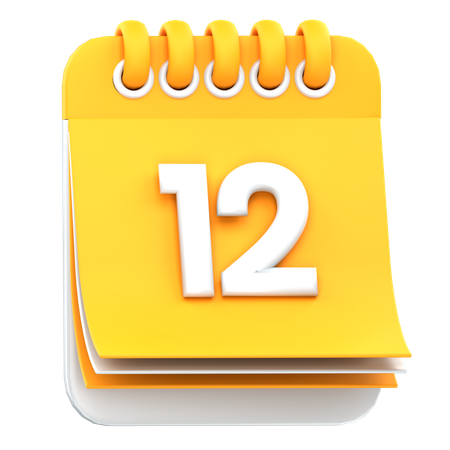 Calendário  3D Icon