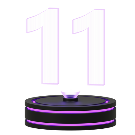 Calendário 11  3D Icon