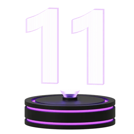 Calendário 11  3D Icon