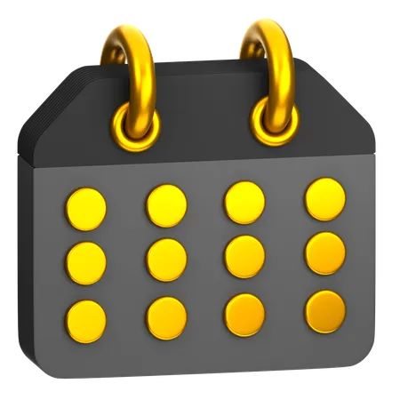 Calendario  3D Icon