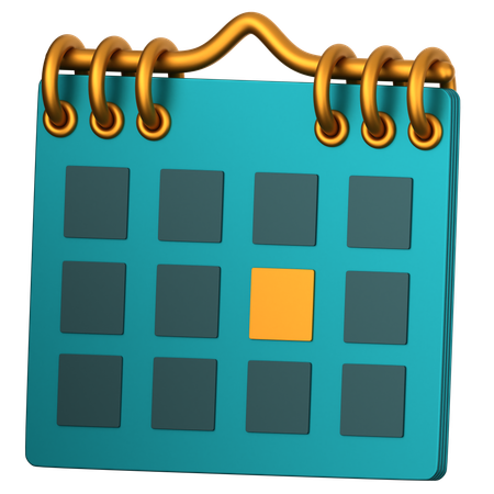 Calendario  3D Icon