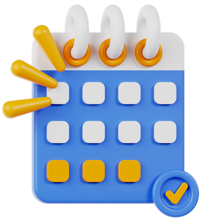 Calendário  3D Icon