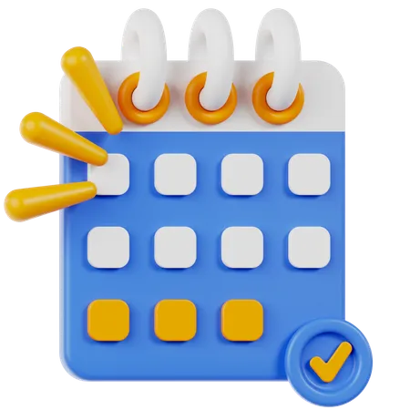 Calendário  3D Icon