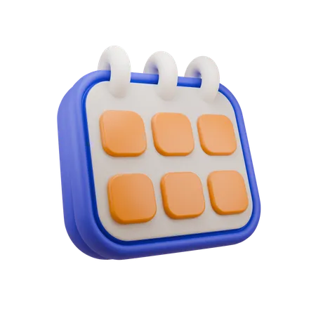 Calendario  3D Icon