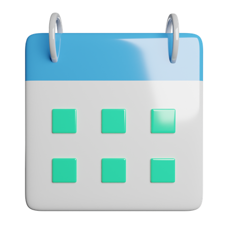 Calendário  3D Icon