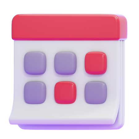 Calandrar  3D Icon