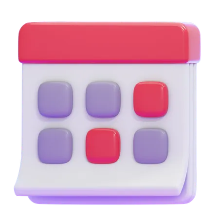 Calandrar  3D Icon