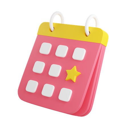 Calendario  3D Icon