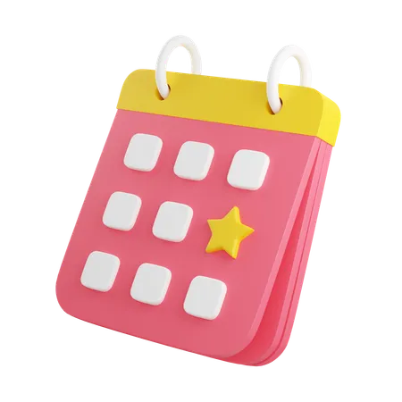 Calendário  3D Icon