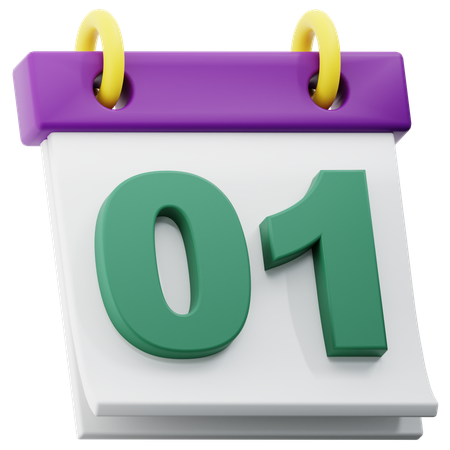 Calendário  3D Icon