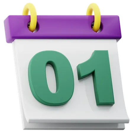 Calendário  3D Icon