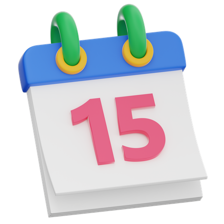 Calendário  3D Icon