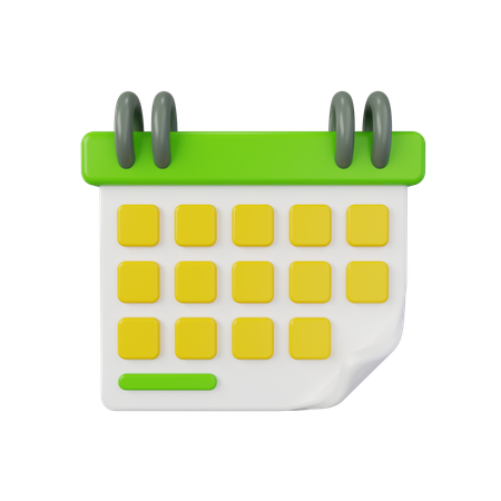 Calendário  3D Icon