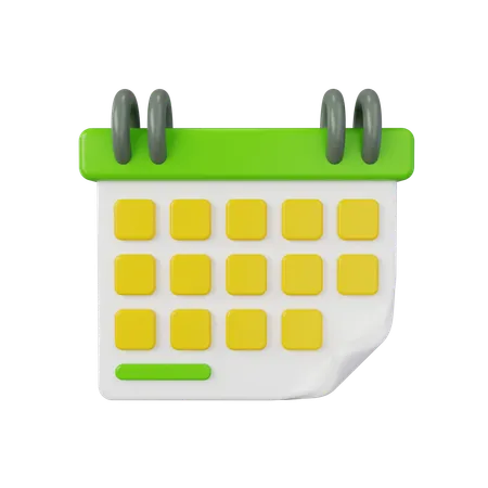 Calendário  3D Icon