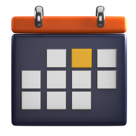 Calendário  3D Icon