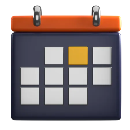 Calendário  3D Icon