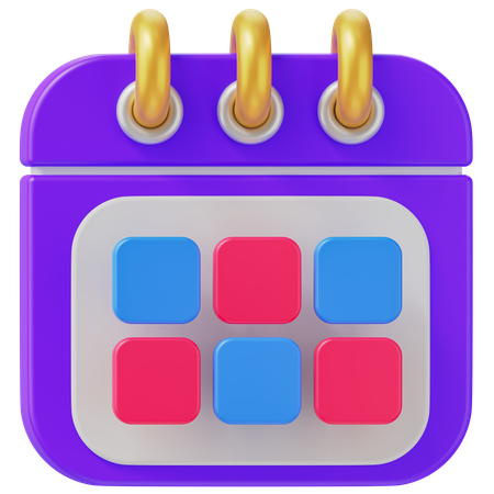 Calendario  3D Icon