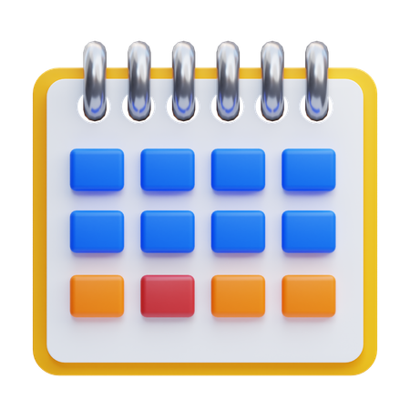 Calendario  3D Icon