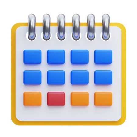 Calendario  3D Icon