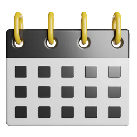 Calendario  3D Icon