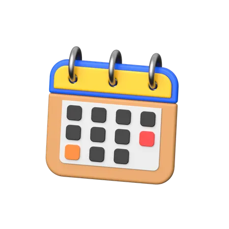 Calendário  3D Icon