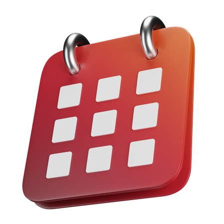 Calendario  3D Icon