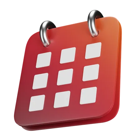 Calendário  3D Icon