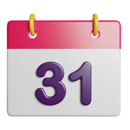 Calendario  3D Icon