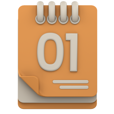 Calendário  3D Icon