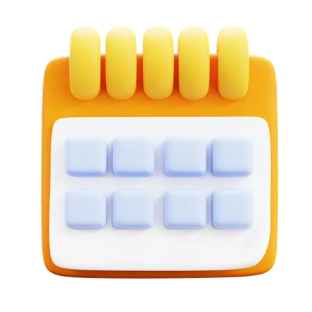 Calandrar  3D Icon