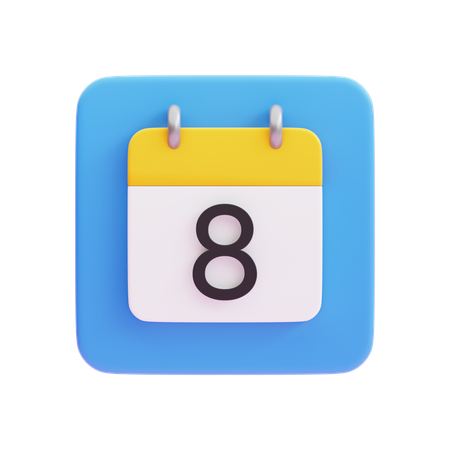 Calendário  3D Icon