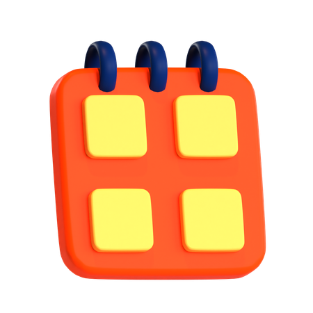 Calendario  3D Icon