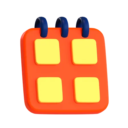 Calendario  3D Icon