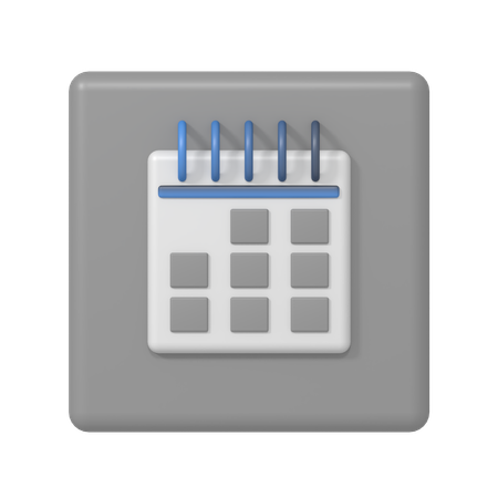 Calendário  3D Icon