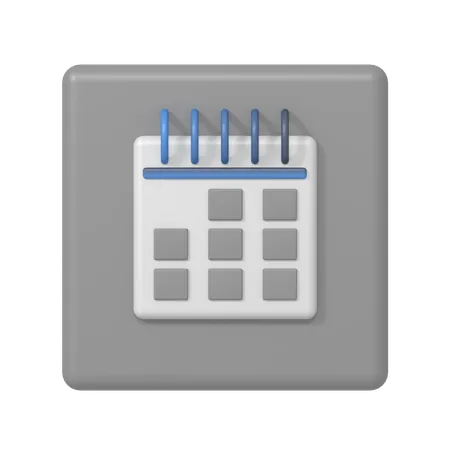 Calendário  3D Icon