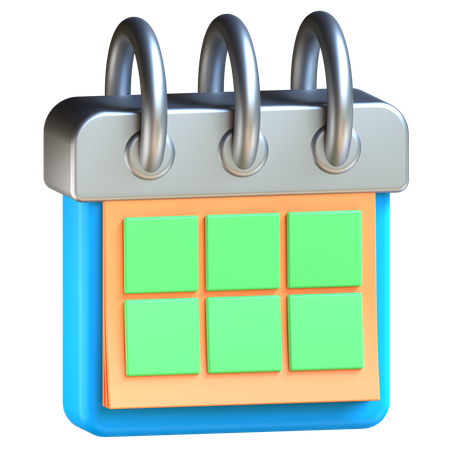 Calendário  3D Icon