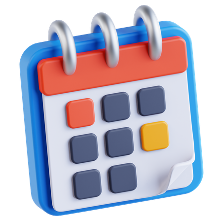 Calendário  3D Icon