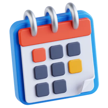 Calendário  3D Icon