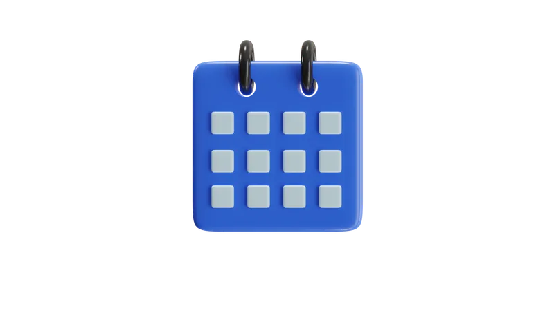 Calendário  3D Icon