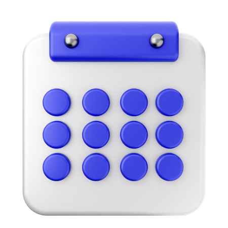 Calendário  3D Icon