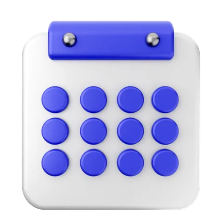 Calendário  3D Icon