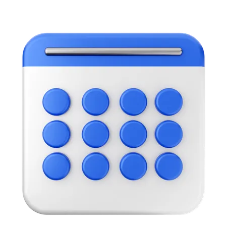 Calendário  3D Icon