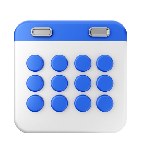 Calendario  3D Icon