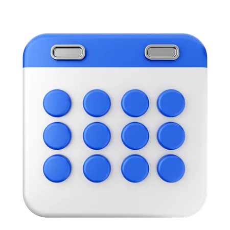 Calendario  3D Icon