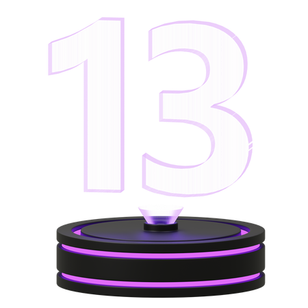 Calendário 13  3D Icon