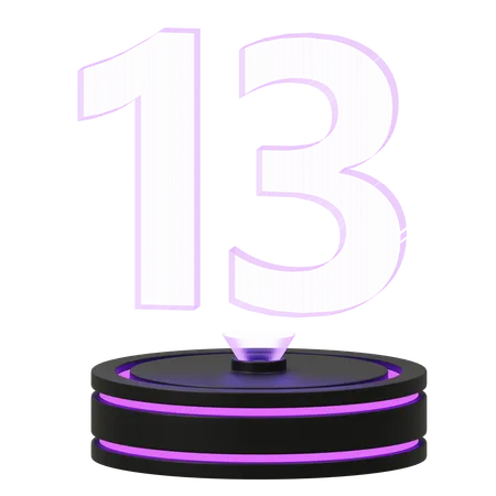 Calendário 13  3D Icon