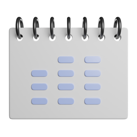 Calendario  3D Icon